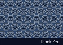 Blue Stack Hexagon