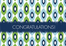 Modern Ikat Congratulations