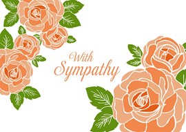 Peach Roses of Sympathy