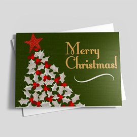 Holly Christmas Tree