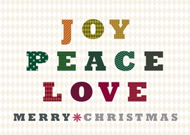 Patterned Joy Peace Love