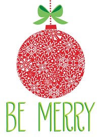 Snowflake Red Ornament