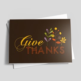 Simple Give Thanks