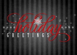 Pinstripe Holiday Greetings