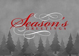 Season's Greetings Treeline