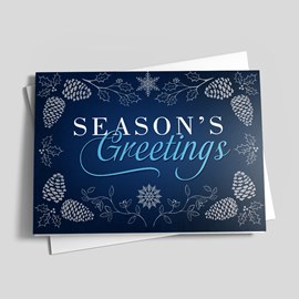Winter Pinecones Greetings