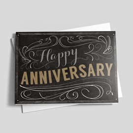 Chalkboard Scroll Anniversary