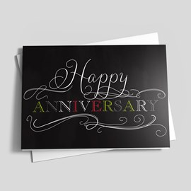 Colorful Gray Anniversary