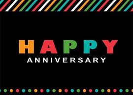 Colorful Stripes Anniversary