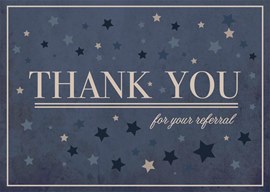 Starry Blue Thank You