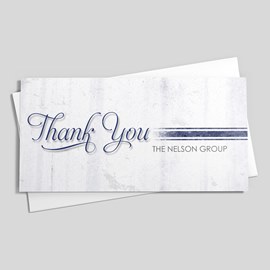Blue Latticed Thank You