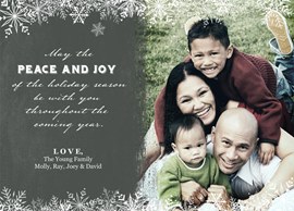 Muted Gray Snowflakes