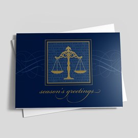 Legal Scales Holiday Card