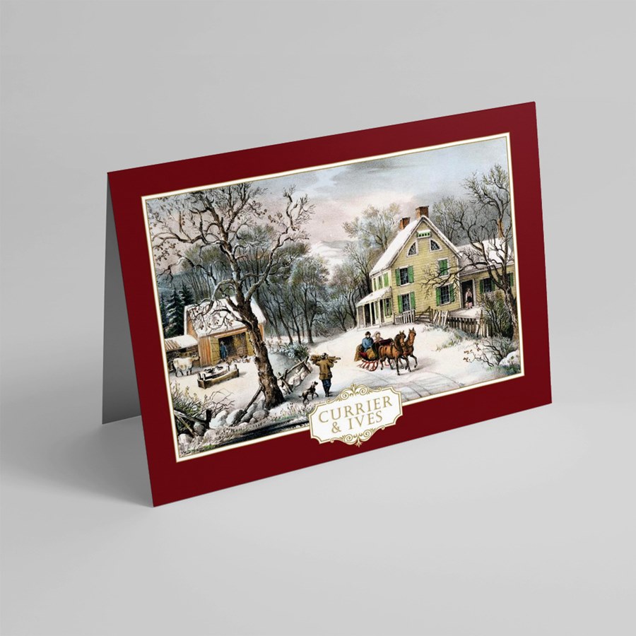 Classic Currier  Ives Holiday Greeting Cards by CardsDirect