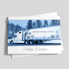 Decorated Drive Trucking Card