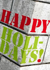Holiday Corner Masonry Card