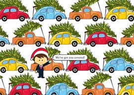 Santa's Helper Auto Sales Card