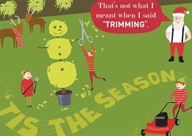 Trim the Tree Landscaping Card