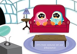 Dream House Holiday Card