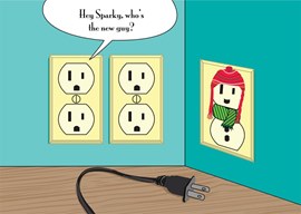 Sparky's Pal Electrician Card