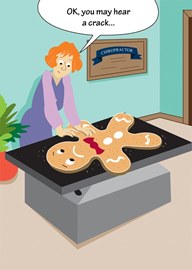 Cookie Chiropractor Holiday Card