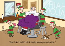 Santa’s Salon Holiday Card