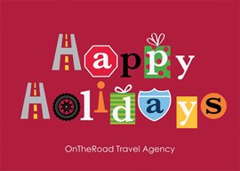 Happy Holidays Trucking Card