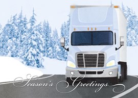 Holiday Run Trucking Card