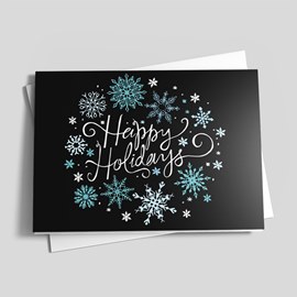 Charcoal Snowflake Wreath