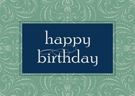 Simple Sage Birthday Card