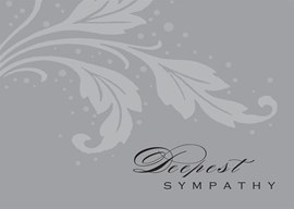 Basic Words Sympathy Card