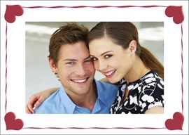 Bordered by Hearts Valentine
