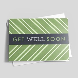Sage Stripe Get Well