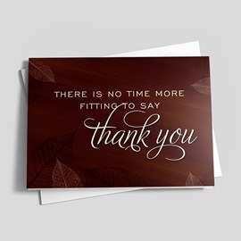 Burgundy Leaves of Thanks