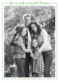 Green Little Christmas Border