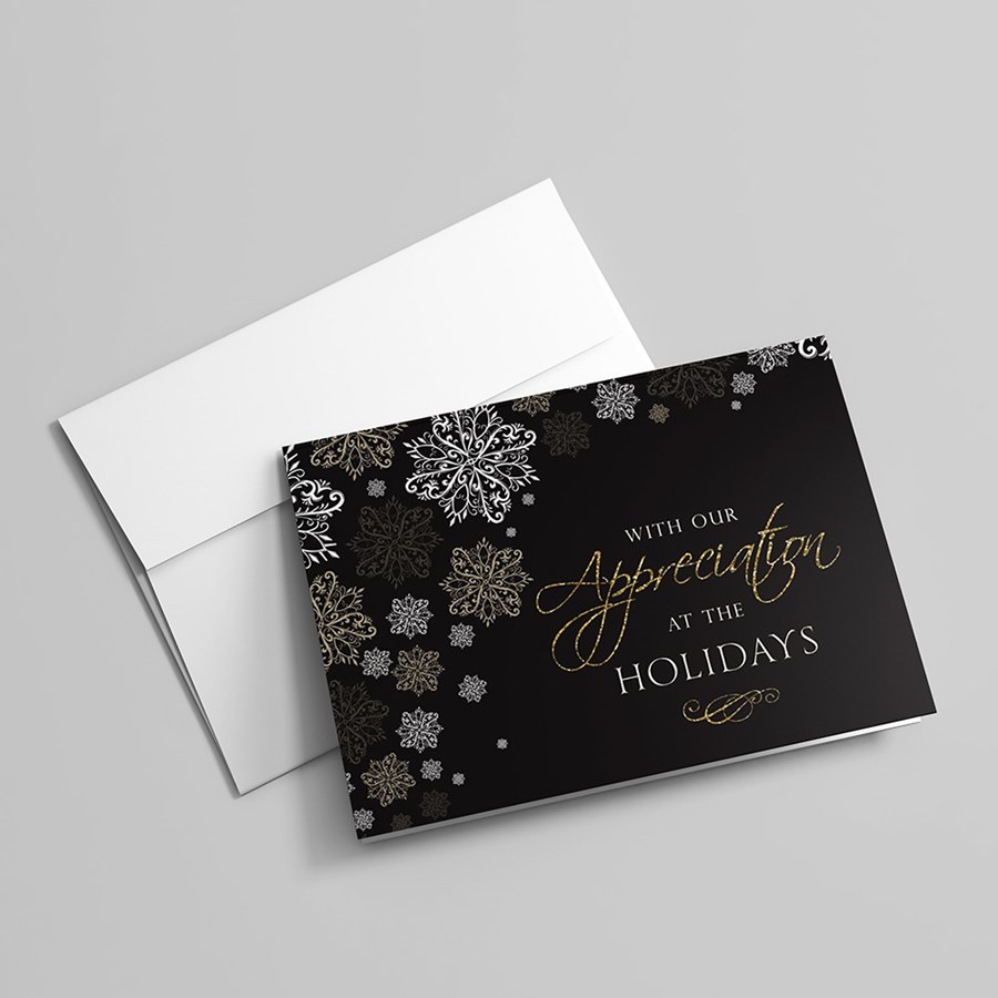 Sparkling Snowflake Appreciation - Holiday Greeting Cards by CardsDirect