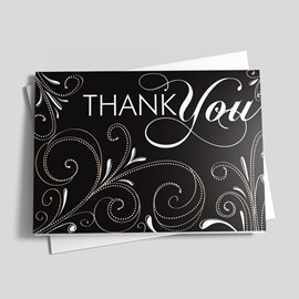 Elegant Blooms Thank You Card