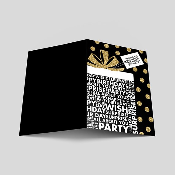 Black & Gold Party Box