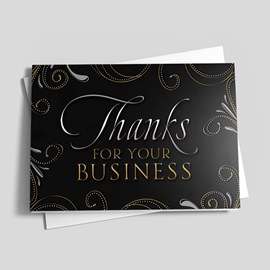 Swirly Business Thank You