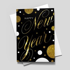 Swirly New Year Card