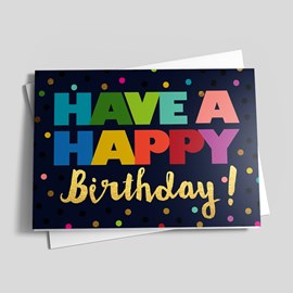 Midnight Dots Birthday