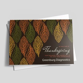 Printed Leaves Thanksgiving