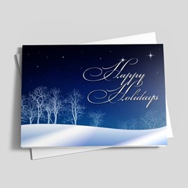 Frozen Holiday Forest