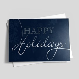 Blue Holiday Flourish