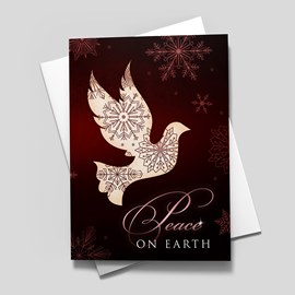 Burgundy Dove of Peace