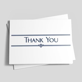 Navy Thank You Card