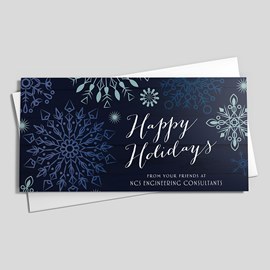 Intricate Azure Snowflakes