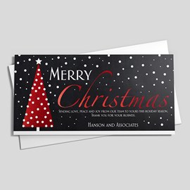 Radiant Red Modern Tree