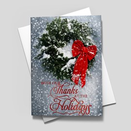 Frosted Evergreen Wreath