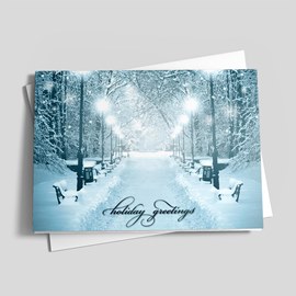 Snow Filled Path of Greetings